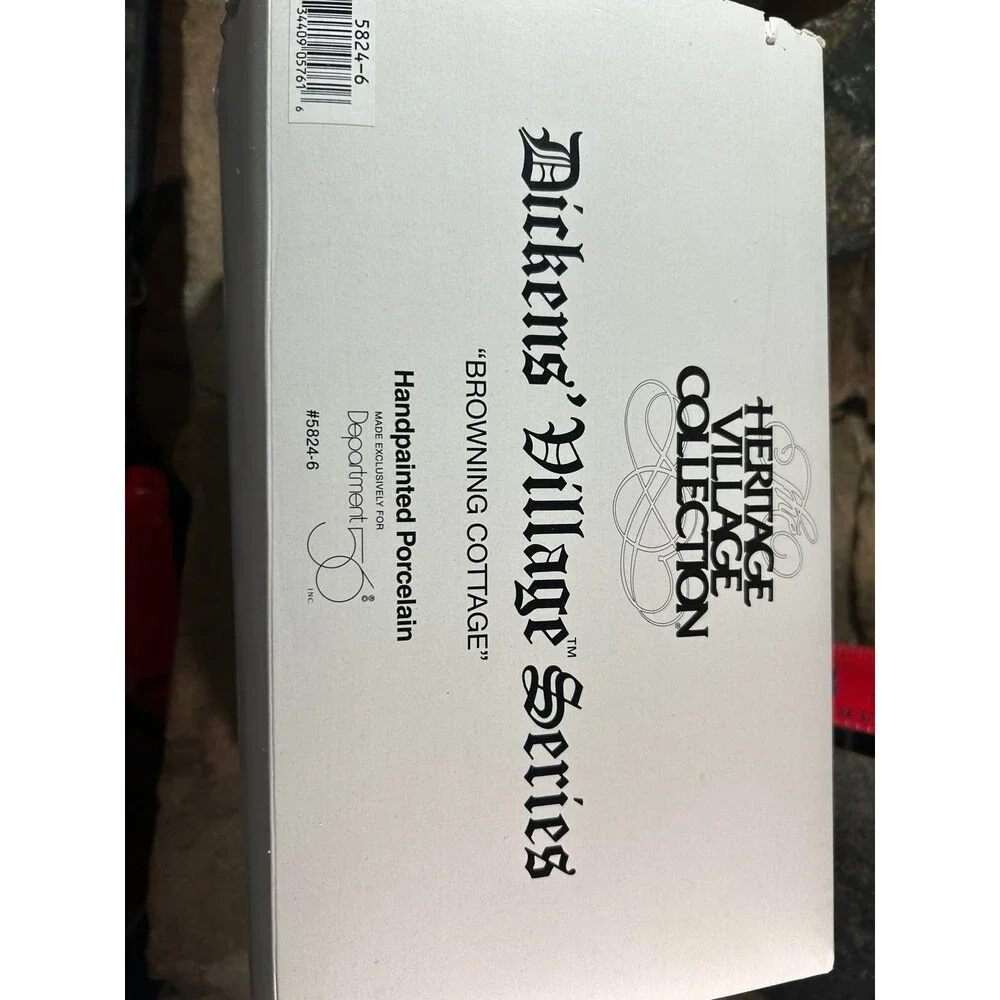Dept 56 Heritage Dickens Village “Browning Cottage” #5824-6 w/ box & light